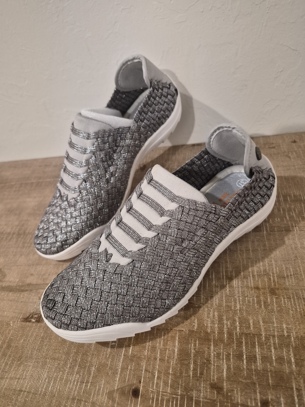 Bernie Mev. Women's Slip-On Casual Sneakers - Silver